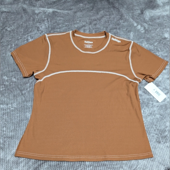 Halfdays Tops - Halfdays Nuthatch Brown Top Sz: XL NWT